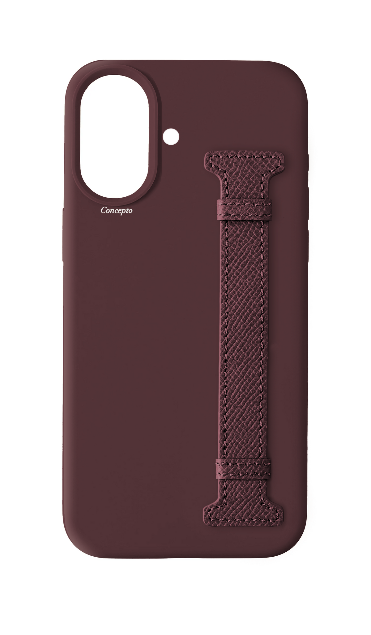 Burgundy Silicon Side Strap Case