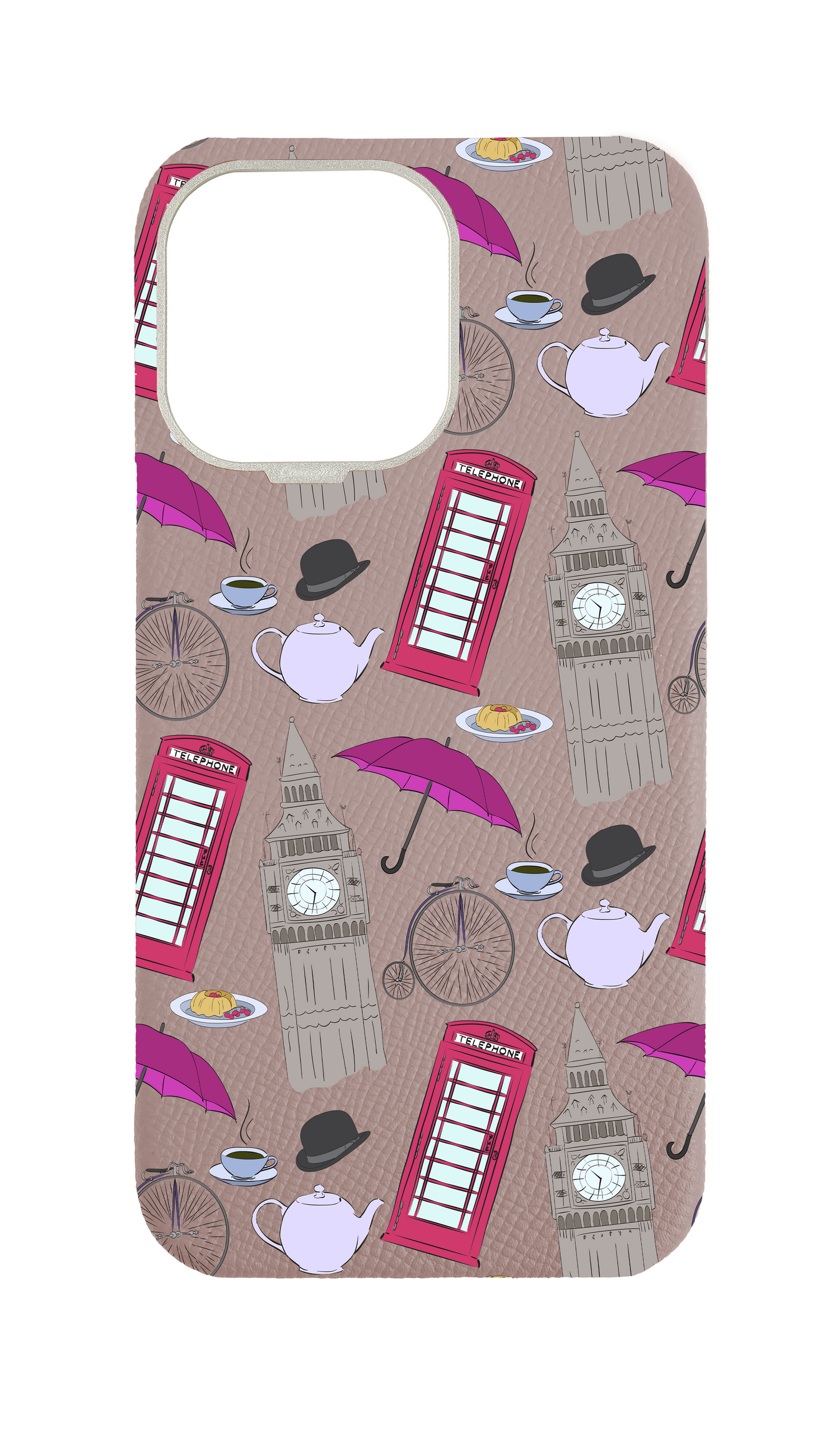 Blush Pink Strapless Case - London Icons