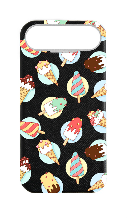 Black Strapless Epsom Case - Ice Cream