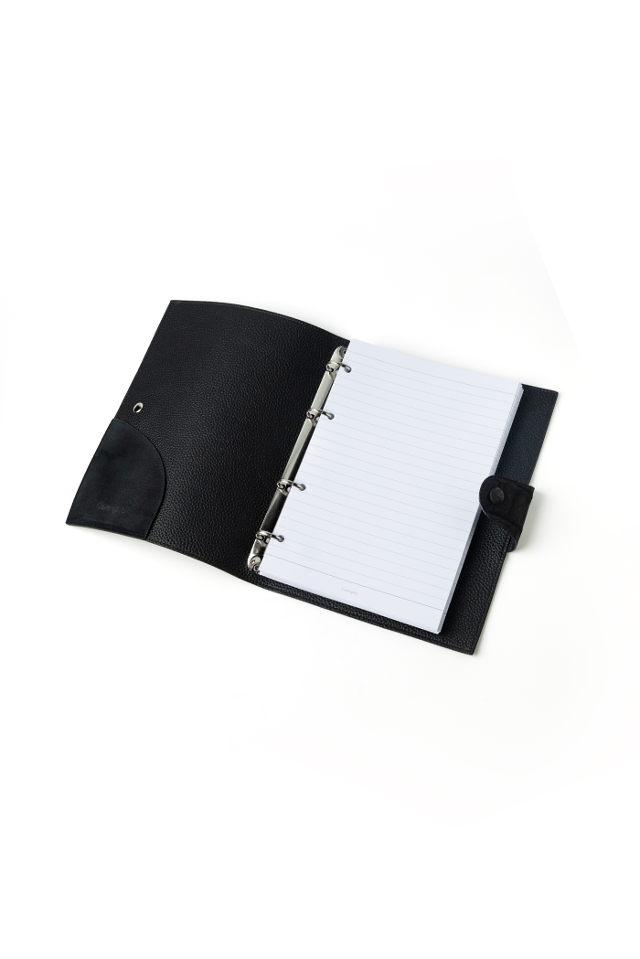 Classic Black Suede Notebook