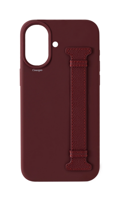Maroon Silicon Side Strap Case