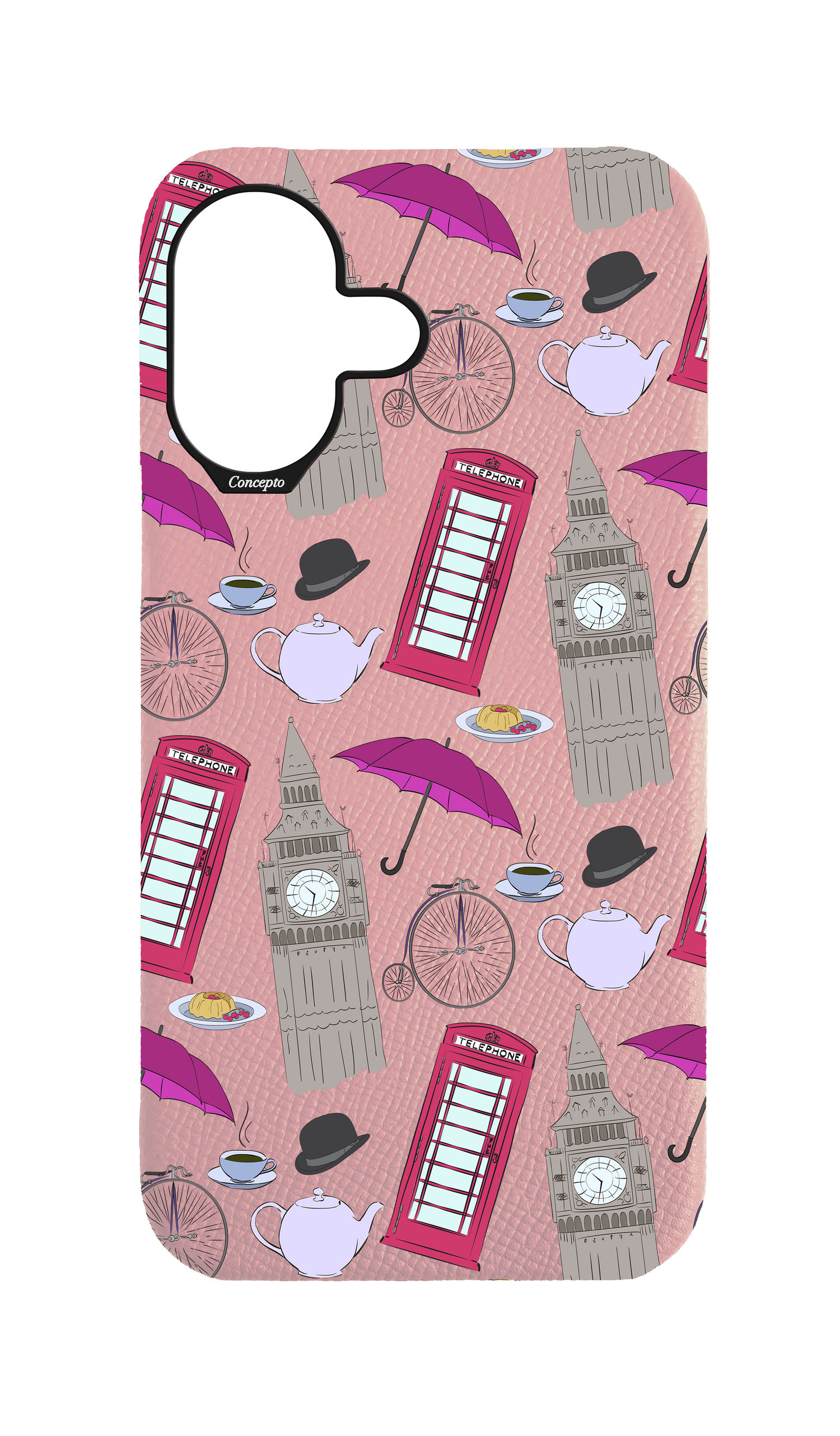 Pink Strapless Case - London Icons
