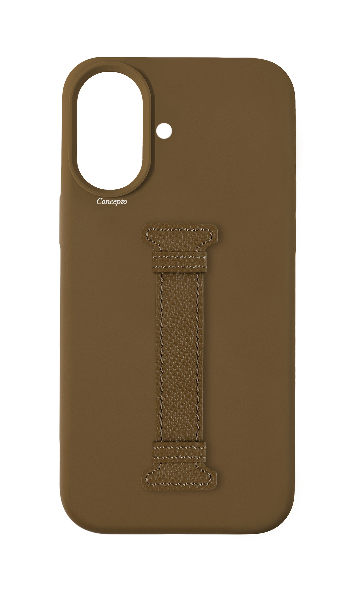 Taupe Silicon Middle Strap Case