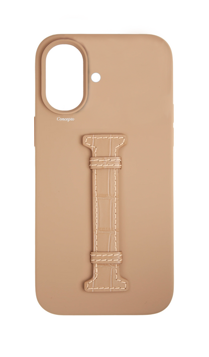 Nude Silicon Middle Strap Case