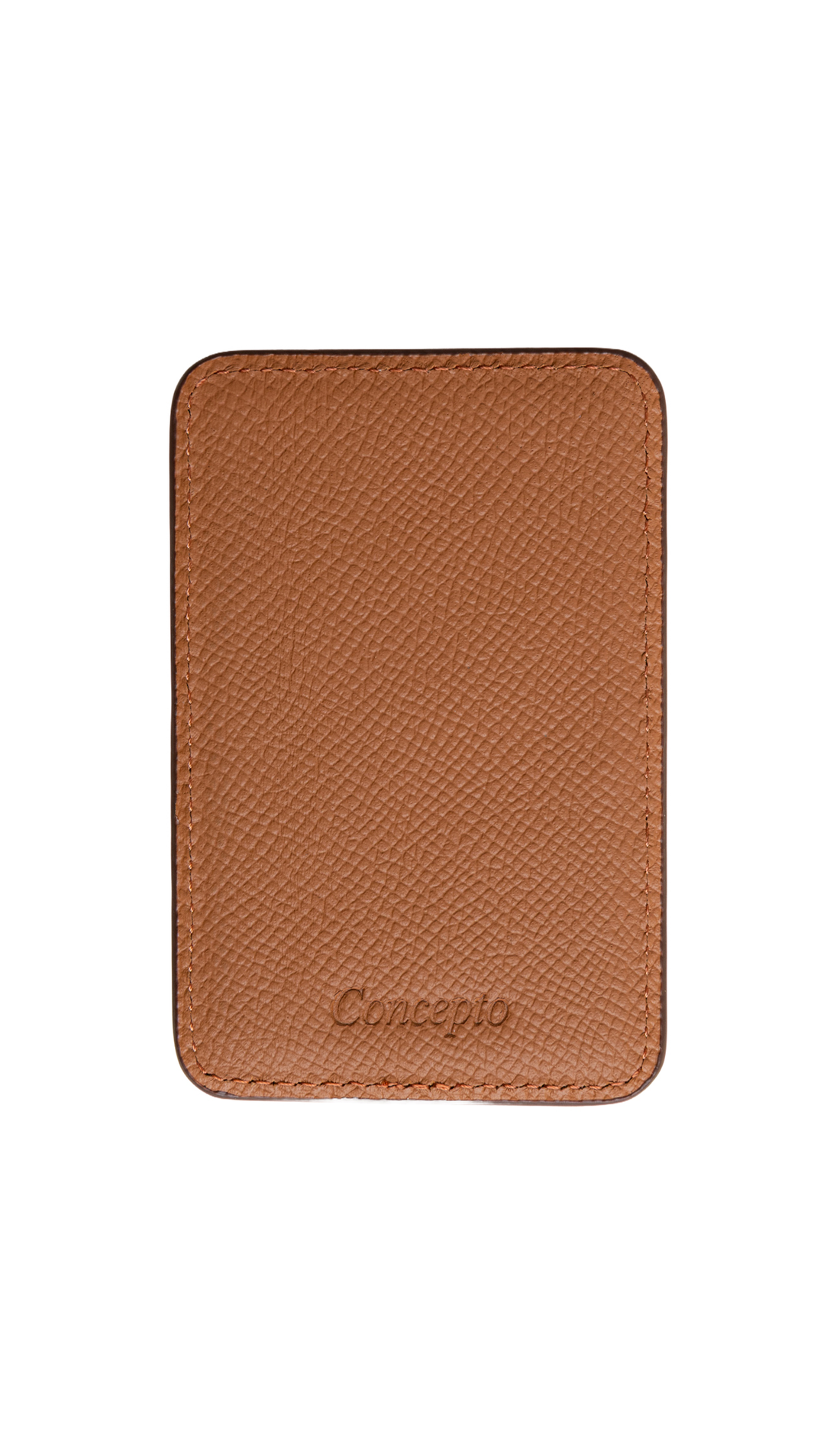 Tan Ostrich Contour MagSafe Wallet - The Wave