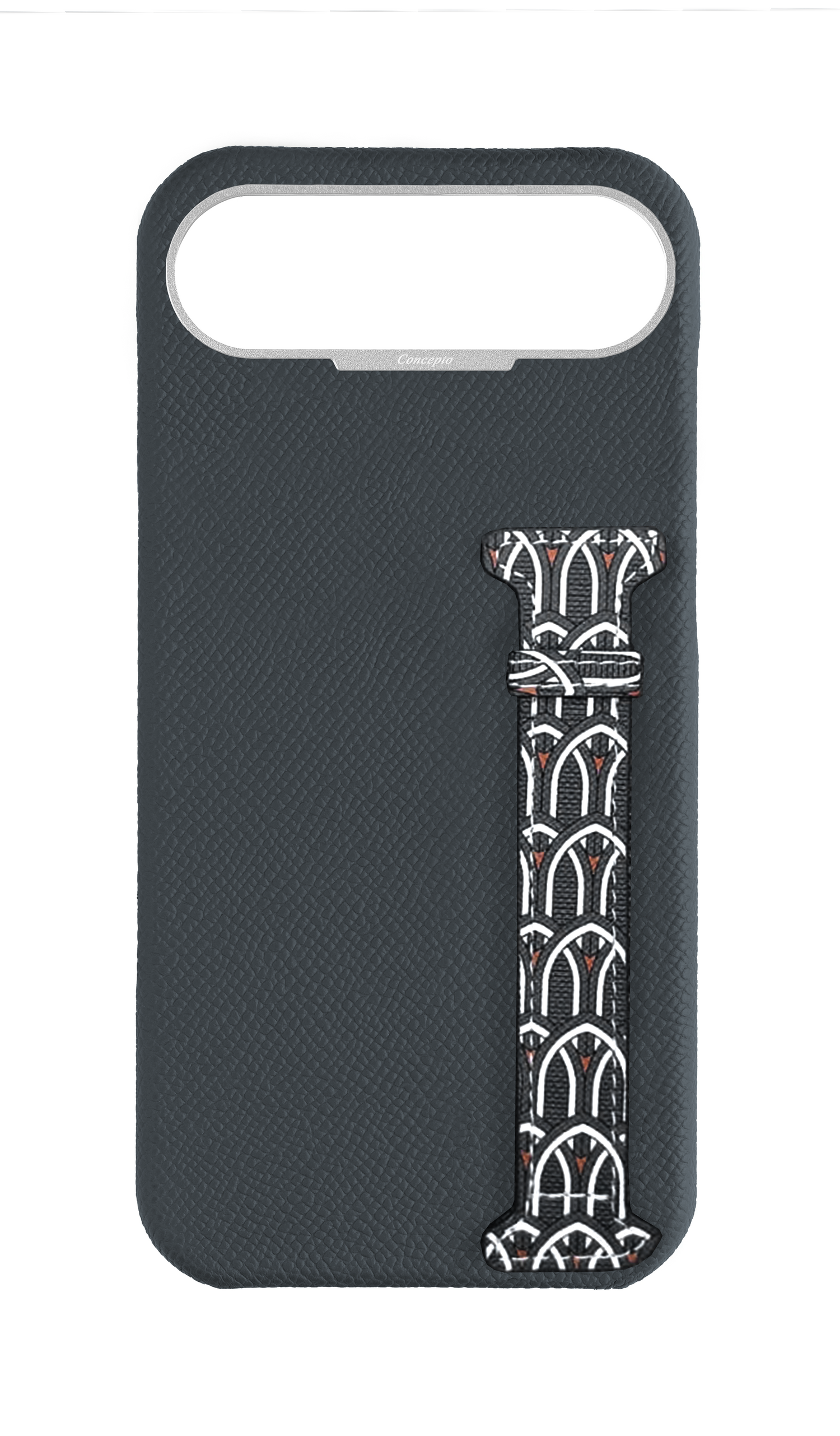 Grey Monogram Side Strap Case
