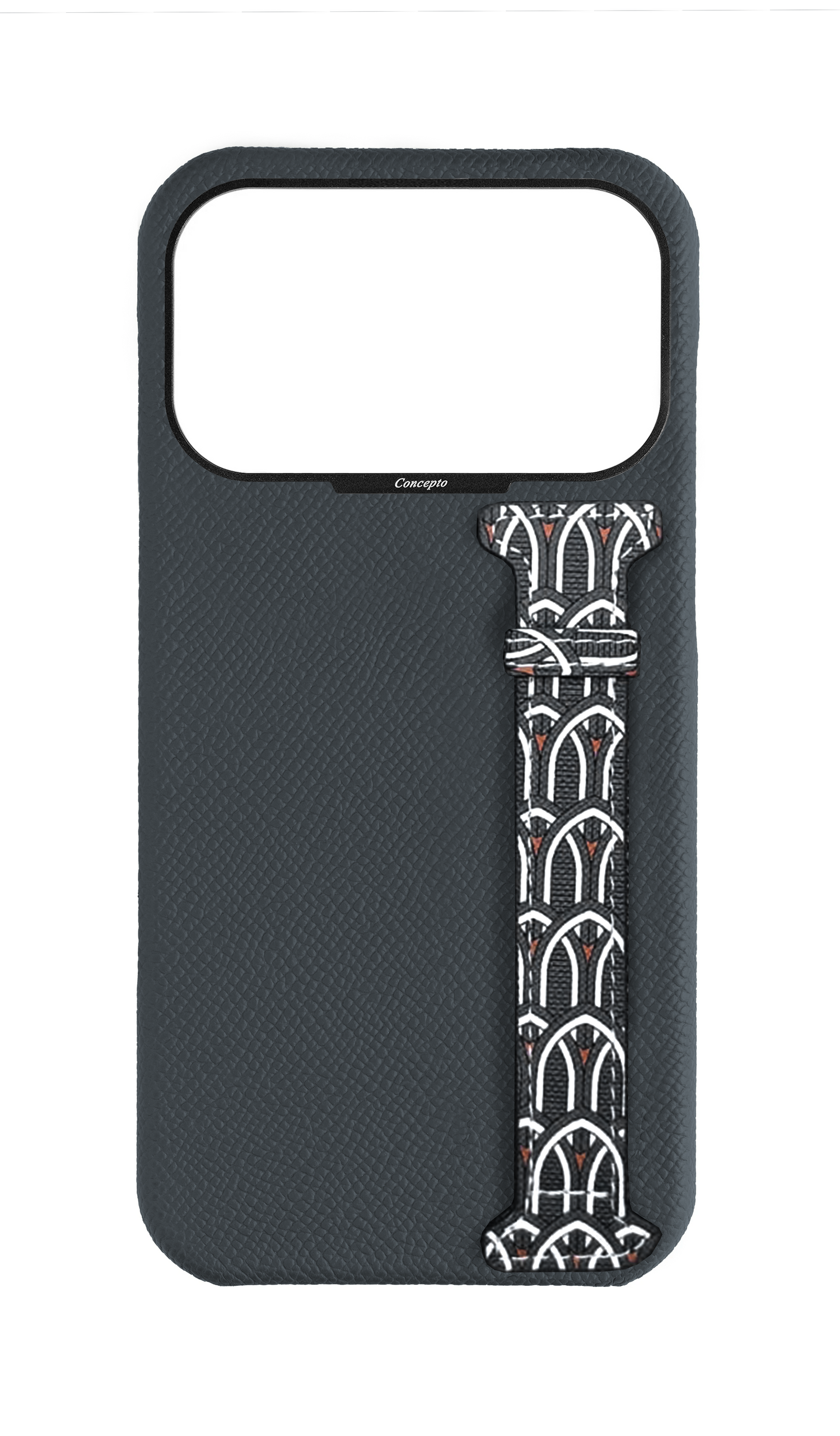 Grey Monogram Side Strap Case