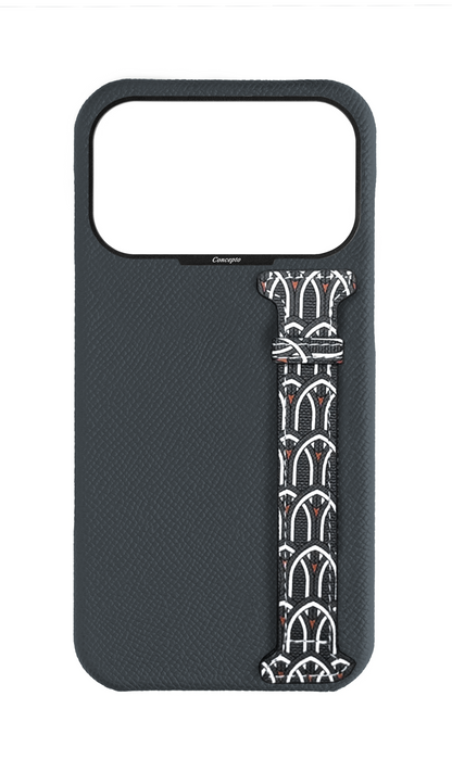 Grey Monogram Side Strap Case