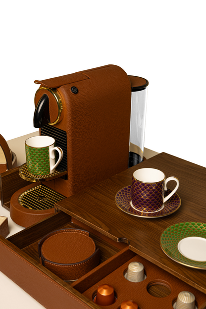 Tan Walnut Coffee Drawer