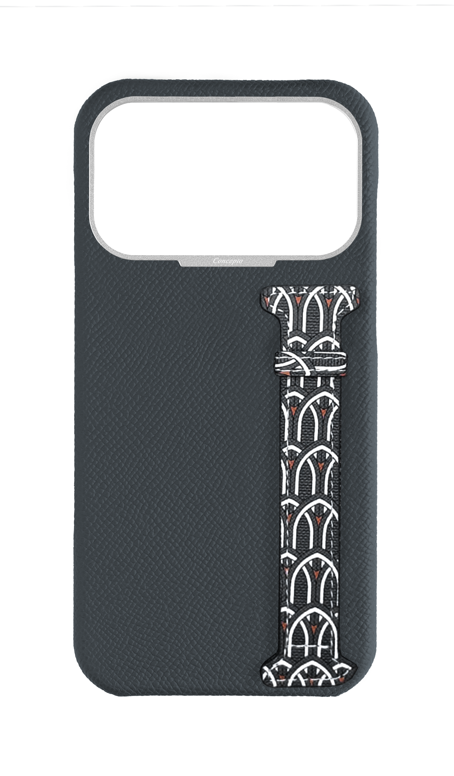 Grey Monogram Side Strap Case