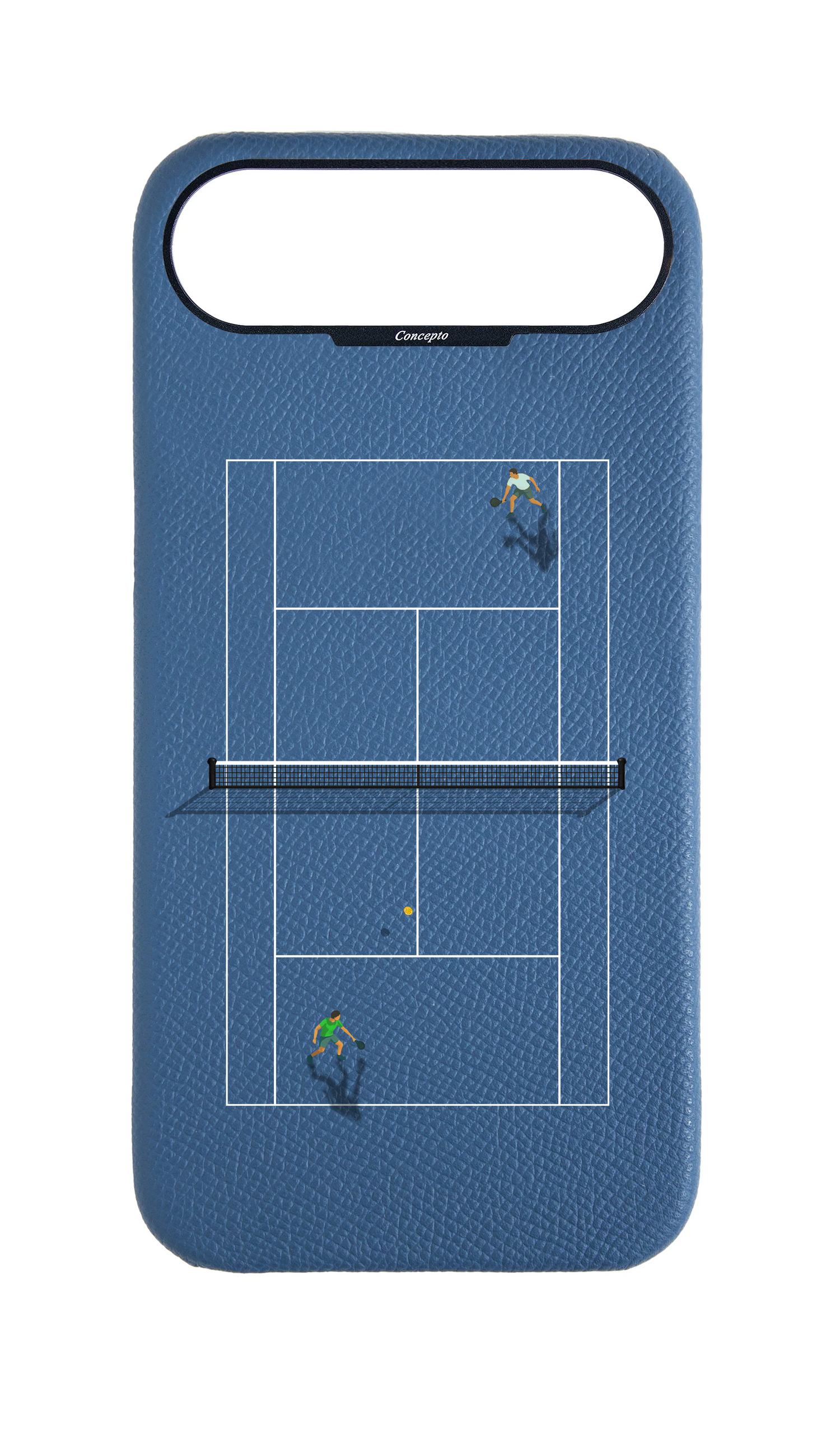 Navy Strapless Epsom Case - Tennis