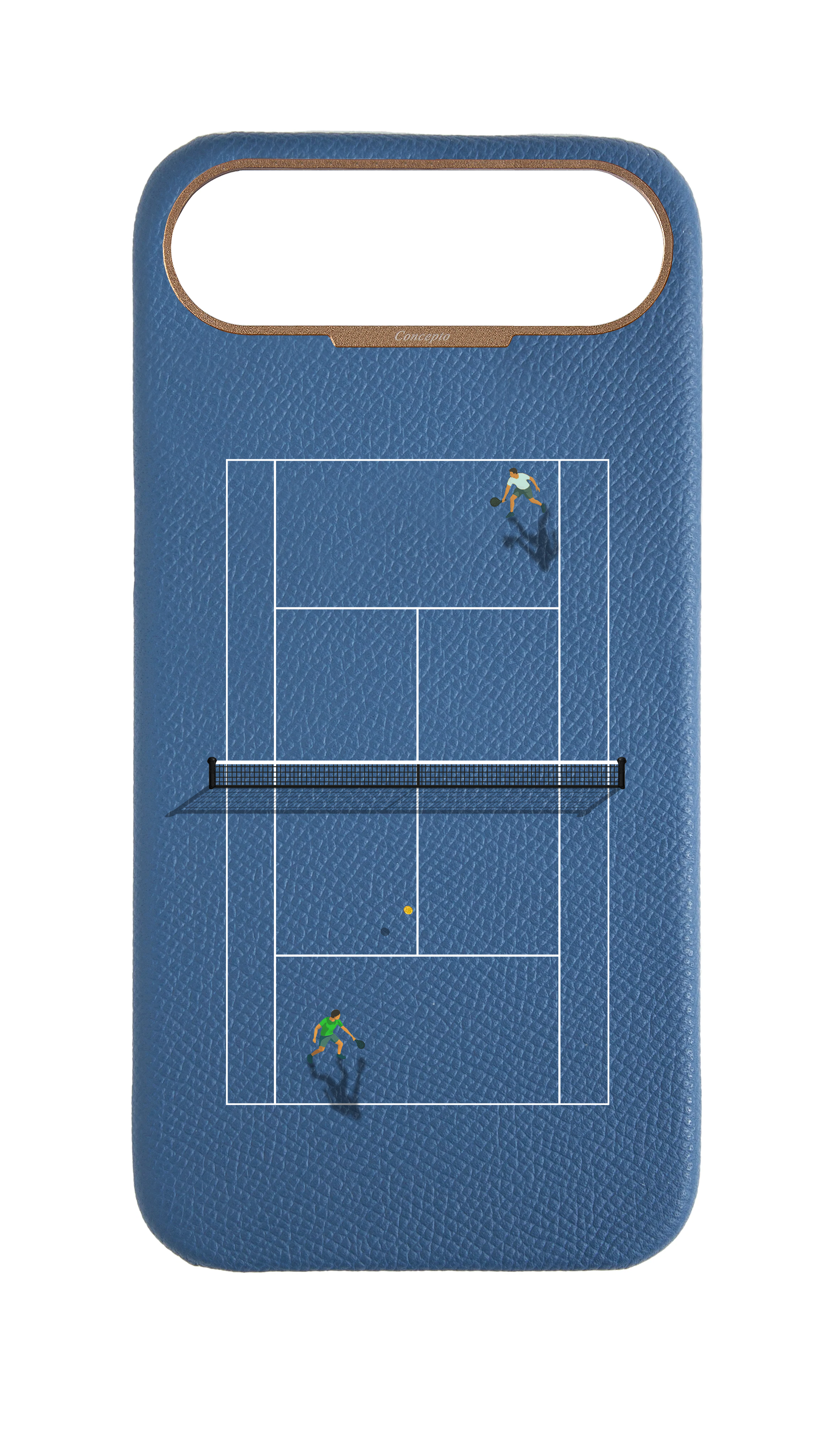 Navy Strapless Epsom Case - Tennis