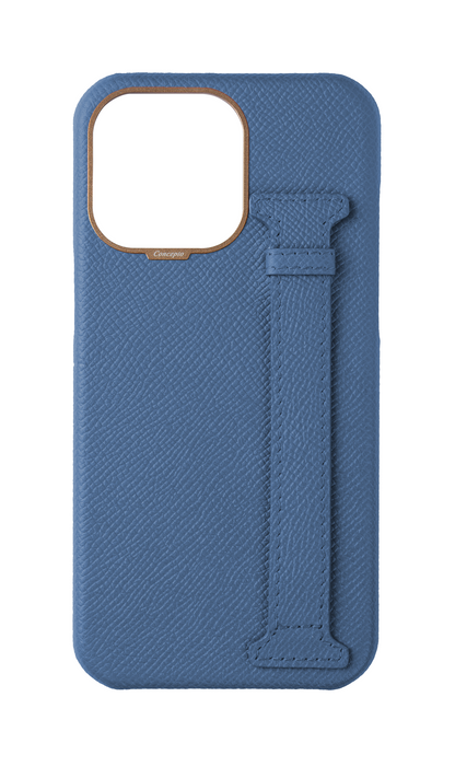 Navy Epsom Side Strap Case
