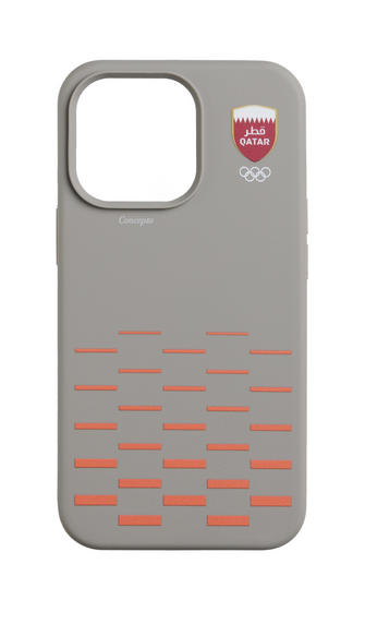 Team Qatar Grey Silicon Strapless Case