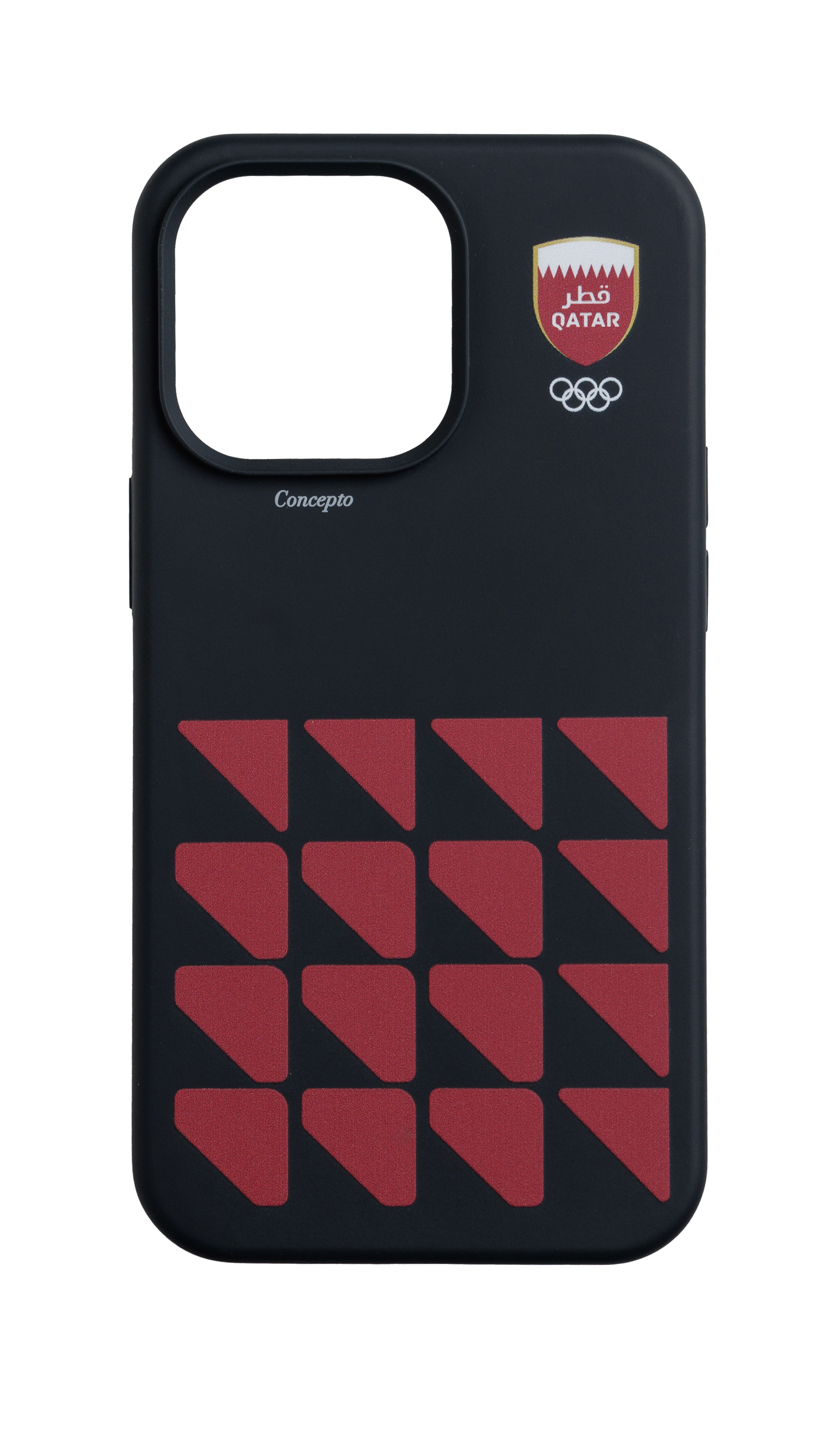 Team Qatar Black Silicon Strapless Case