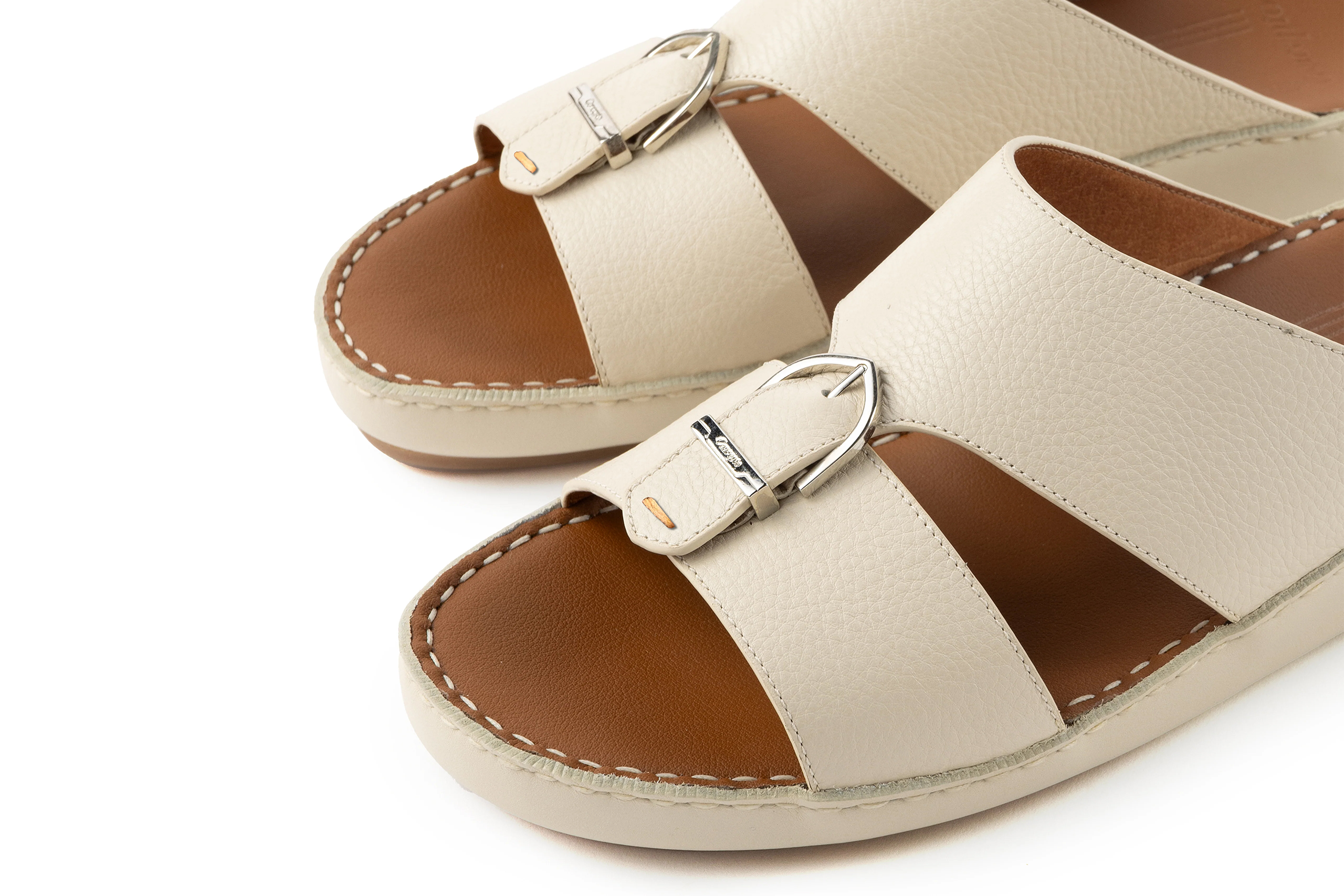 White Steel Arch Design Sandal - 2nd Generation