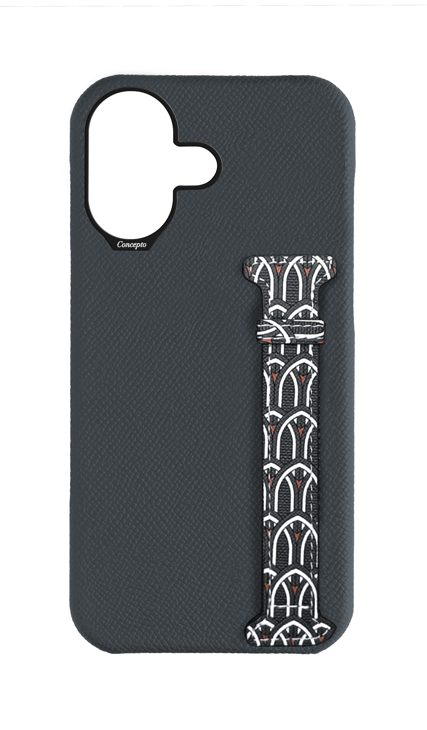 Grey Monogram Side Strap Case