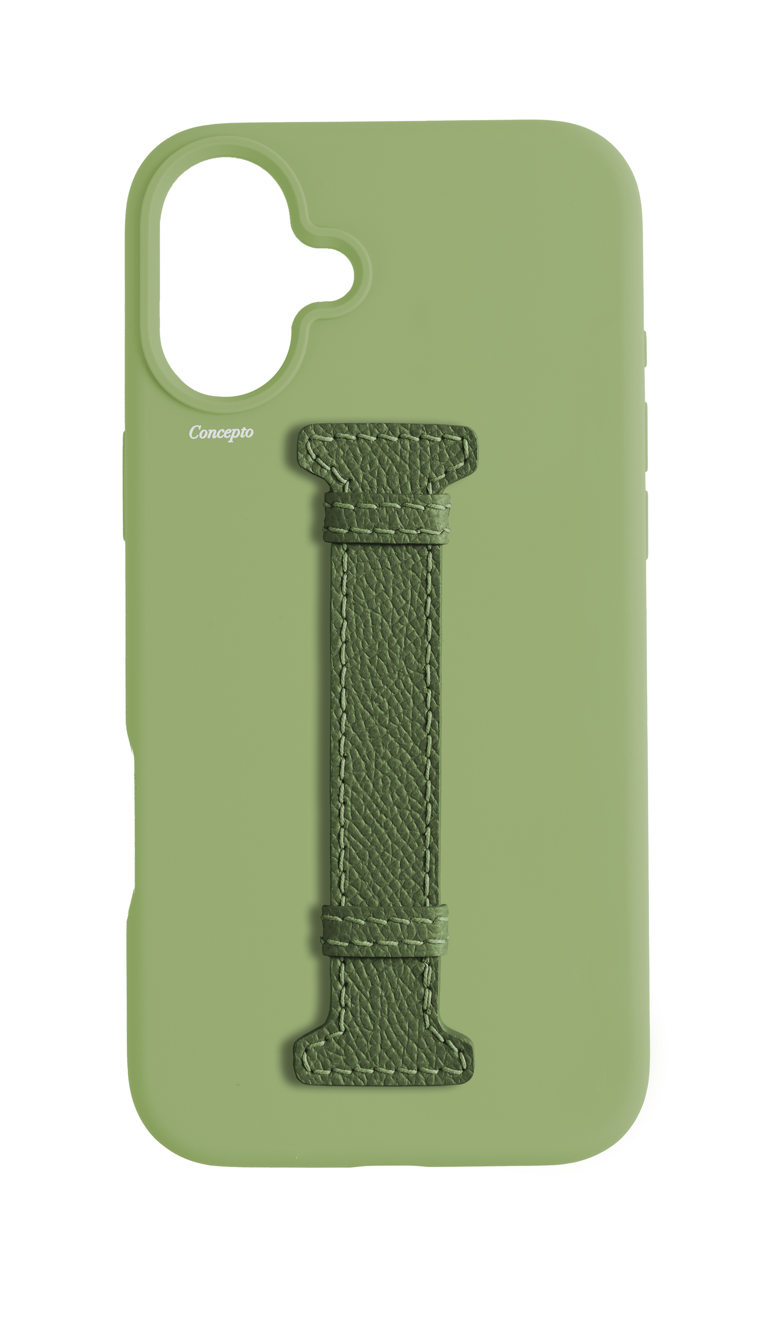 Avocado Silicon Middle Strap Case