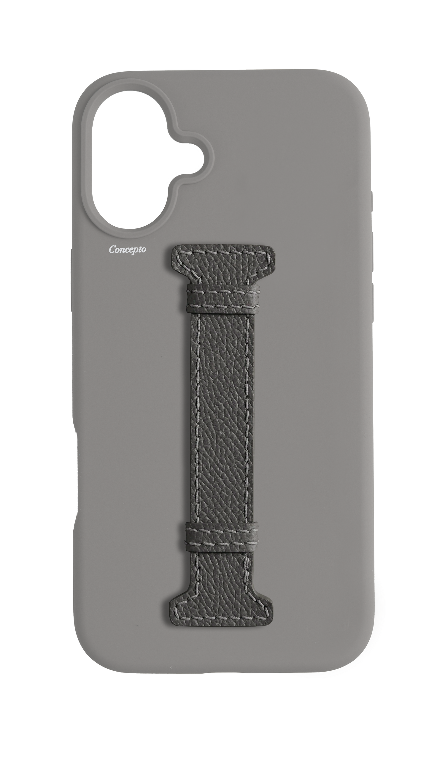Grey Silicon Middle Strap Case