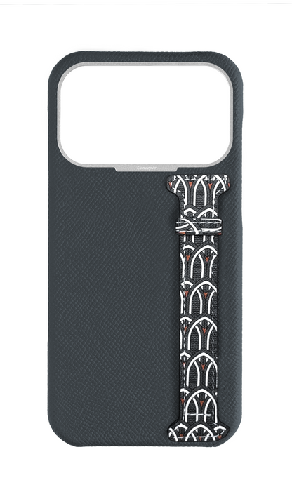 Grey Monogram Side Strap Case