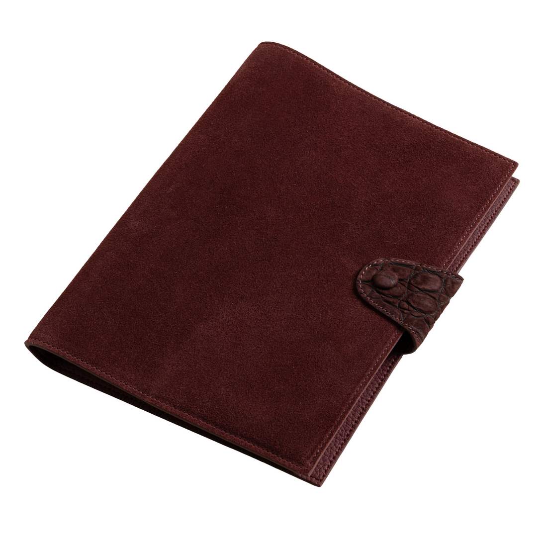 Classic Burgundy Suede Notebook
