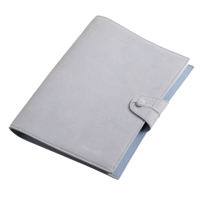Classic Mist Grey Suede Notebook