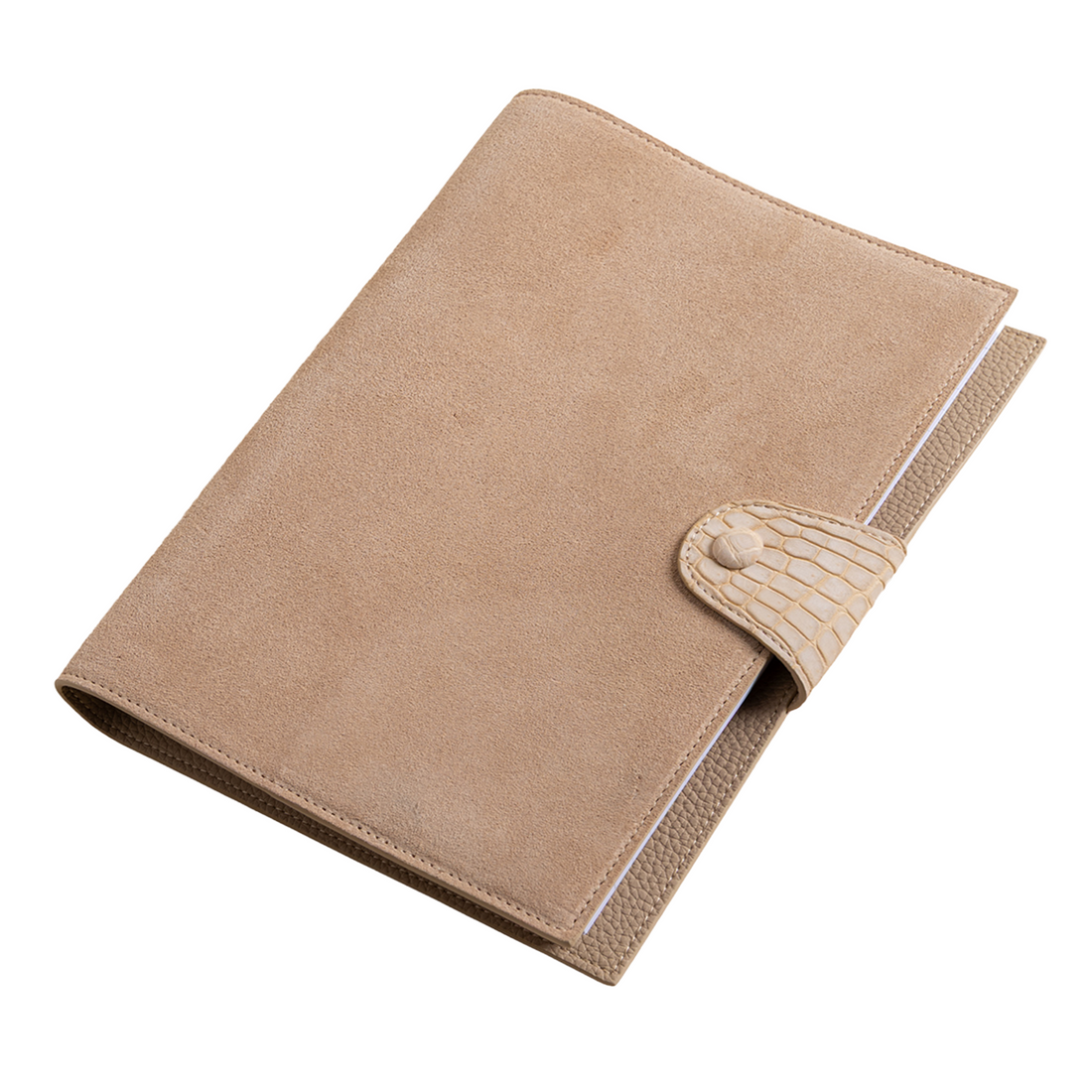 Classic Sandstone Suede Notebook