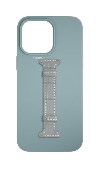 Light Blue / Grey Strap Silicon Middle Strap Case