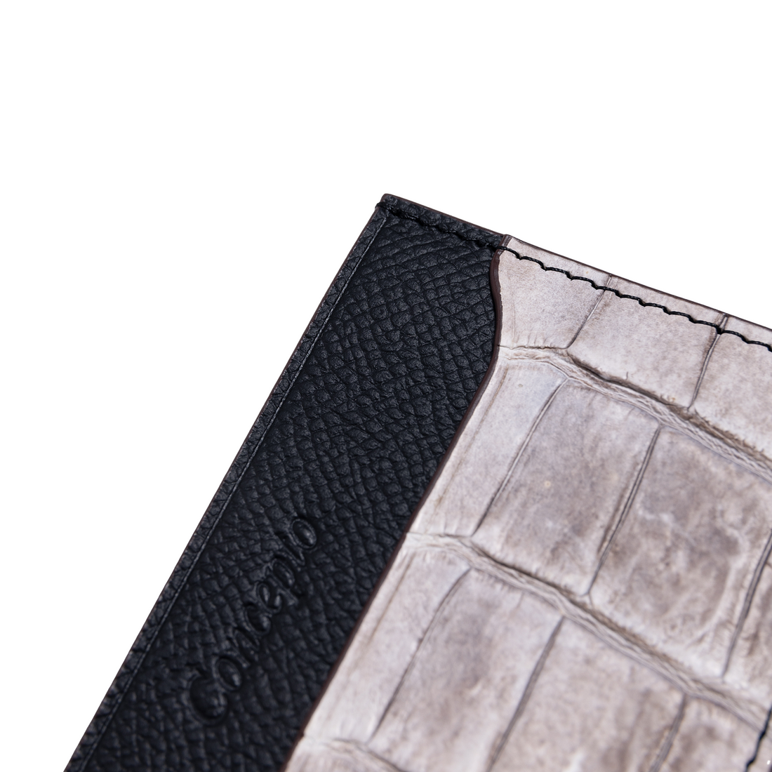 Black Himalayan Crocodile Cardholder
