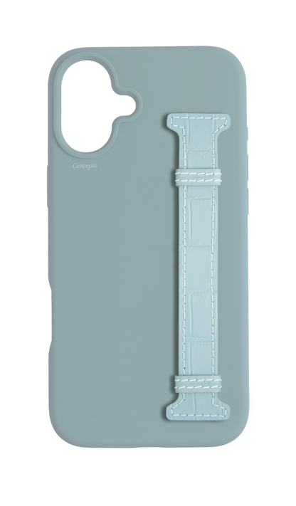 Light Blue Silicon Side Strap Case