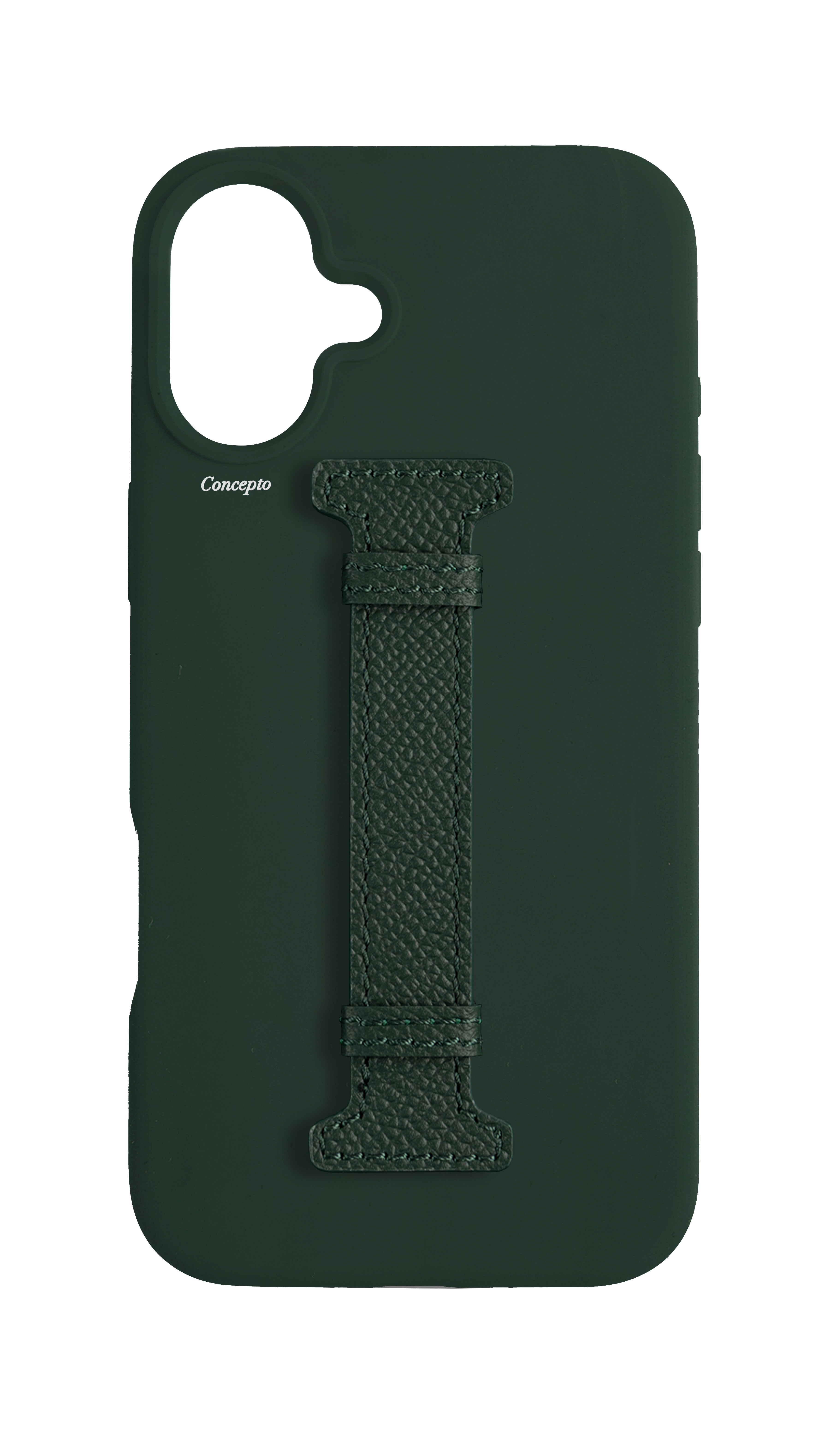 Dark Green Silicon Middle Strap Case