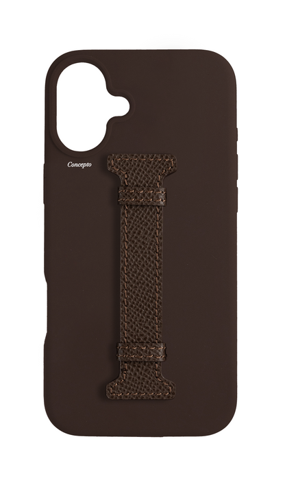 Brown Silicon Middle Strap Case