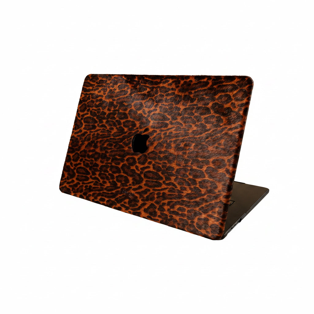 Leopard Macbook Case - Natural Haircalf