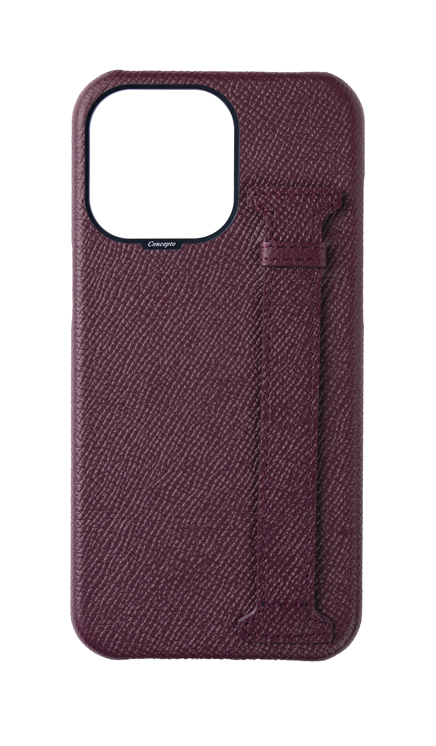 Maroon Epsom Side Strap Case