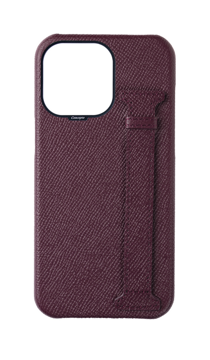 Maroon Epsom Side Strap Case
