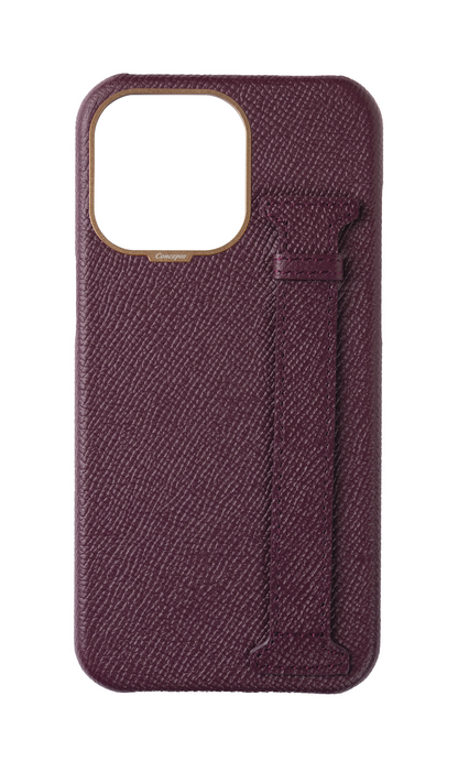 Maroon Epsom Side Strap Case