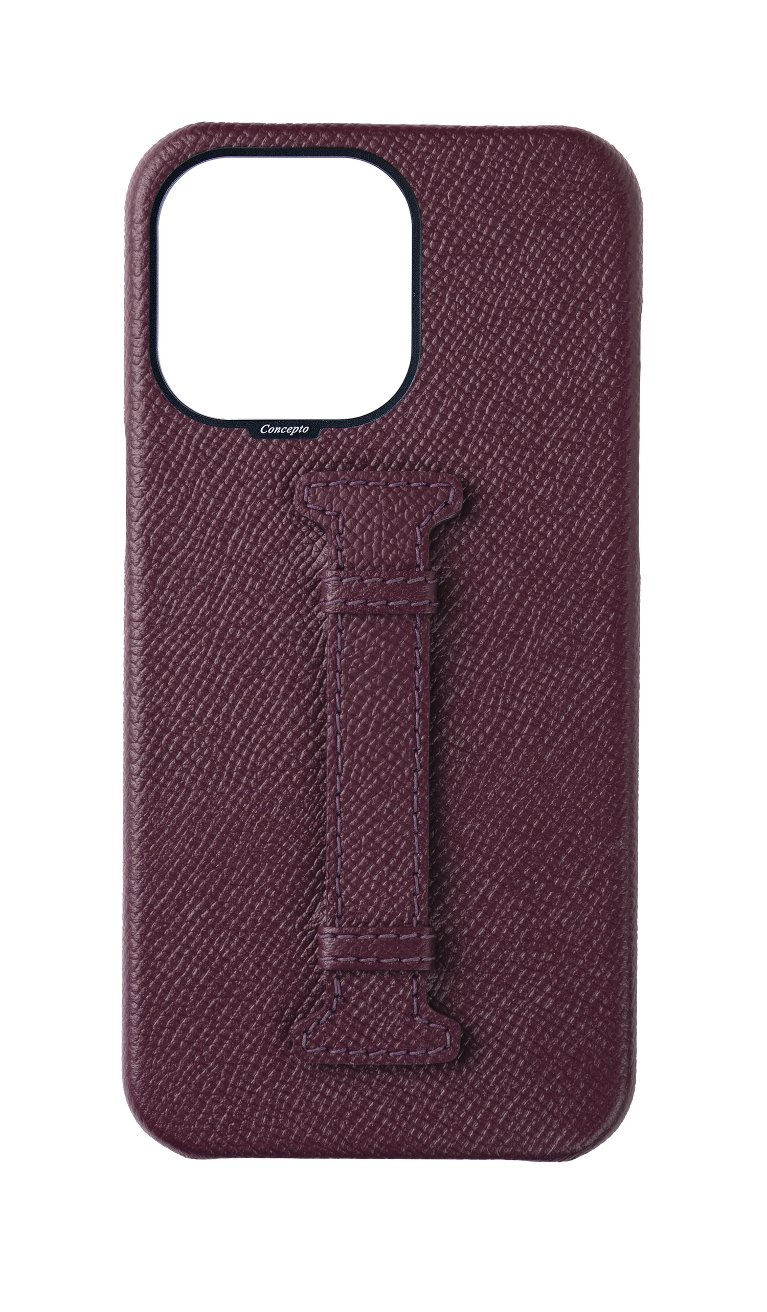 Maroon Epsom Middle Strap Case