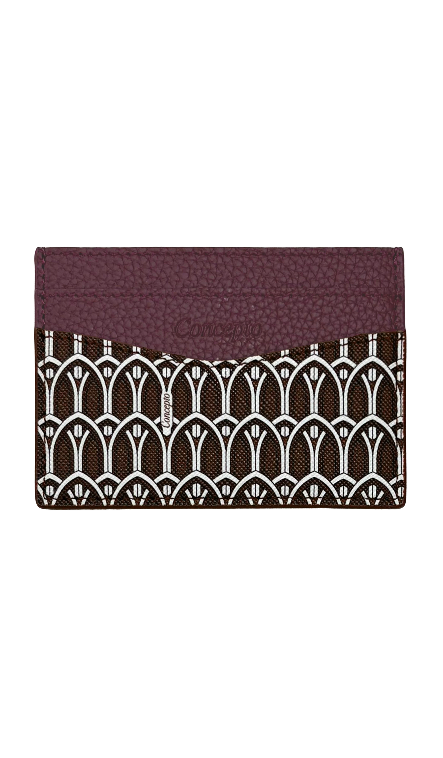 Maroon Monogram Cardholder