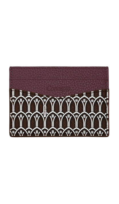 Maroon Monogram Cardholder