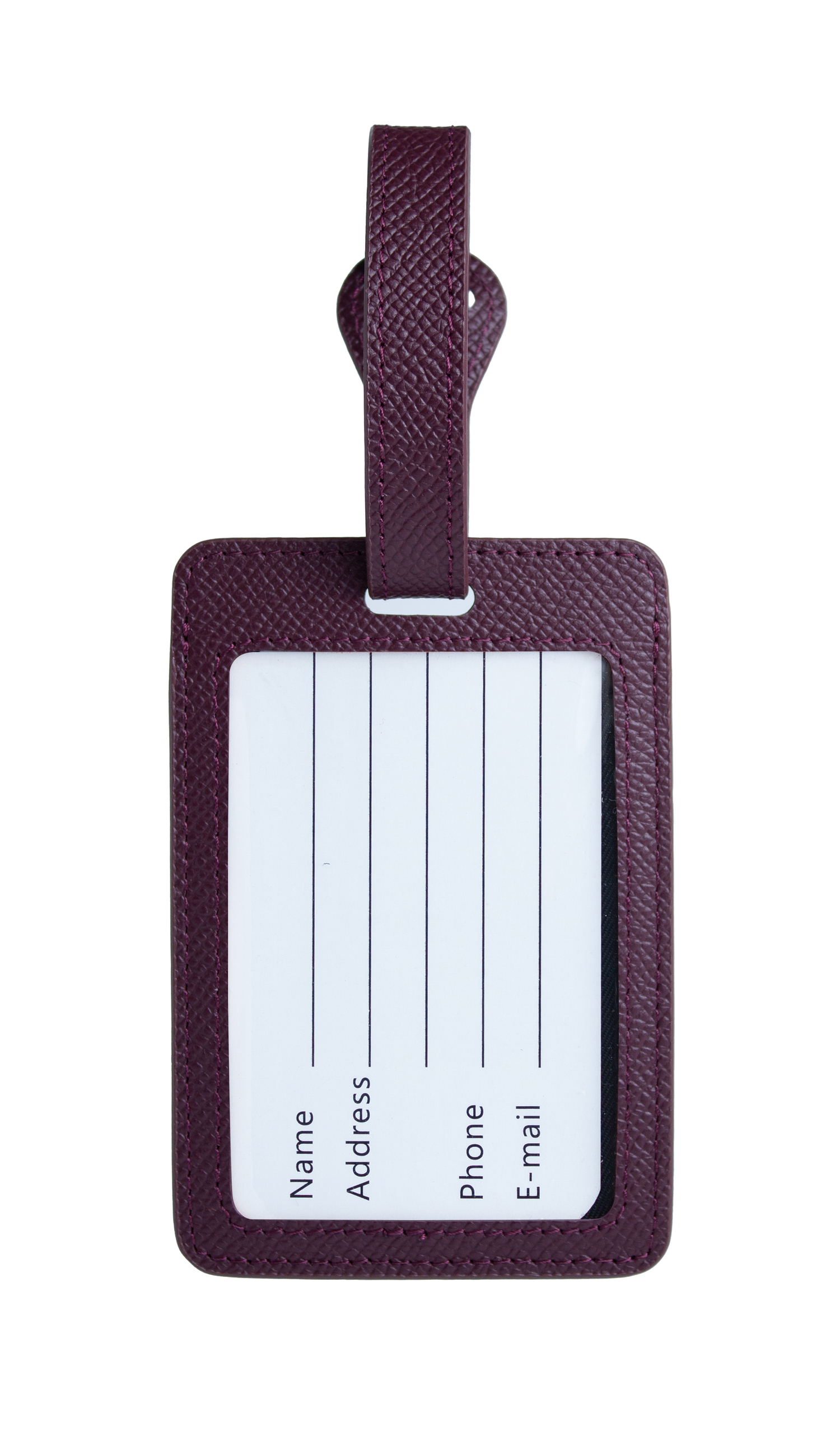 Maroon Luggage Tag