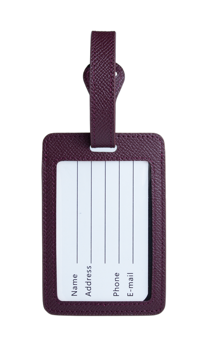 Maroon Luggage Tag