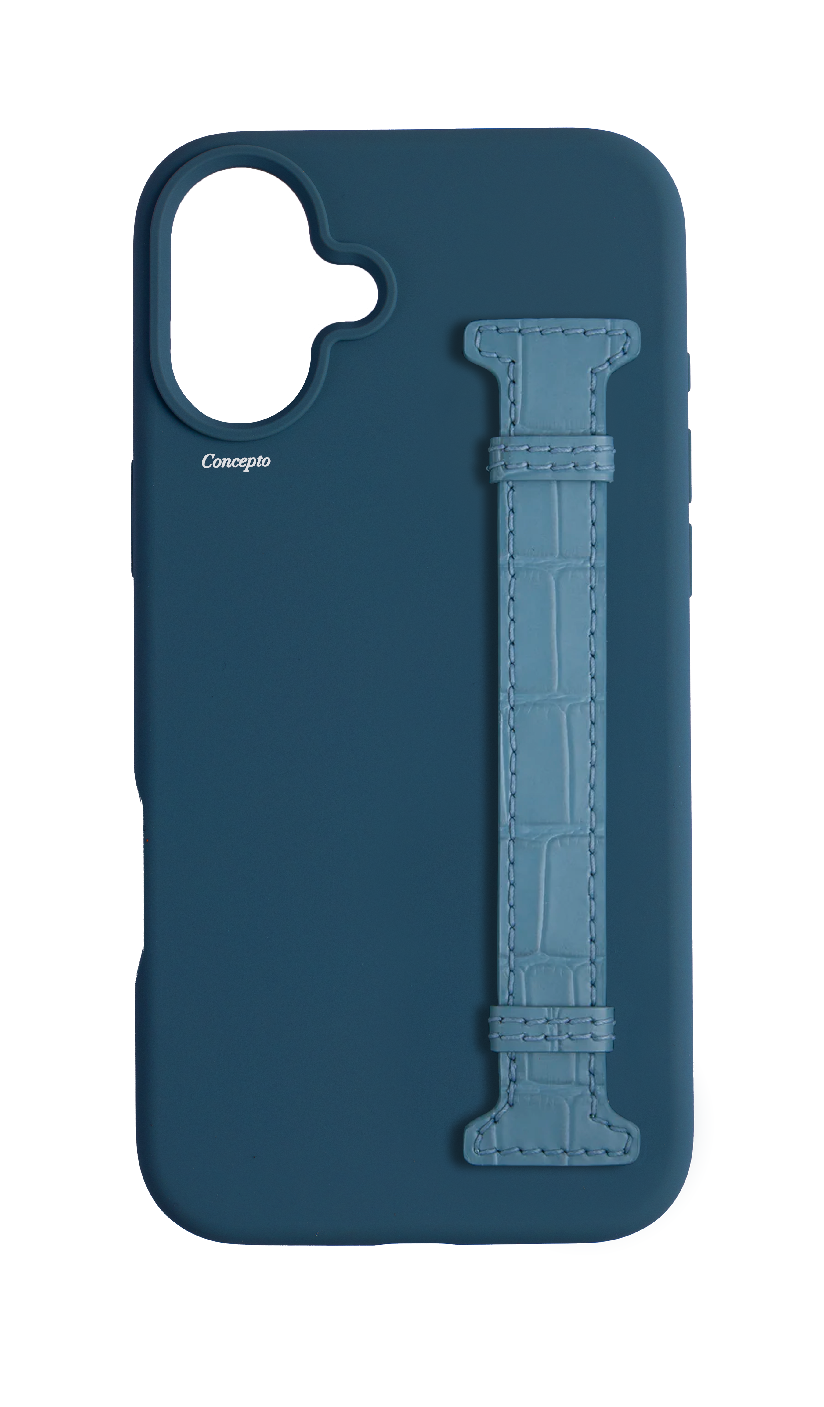 Navy Silicon Side Strap Case