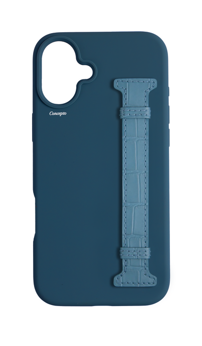Navy Silicon Side Strap Case