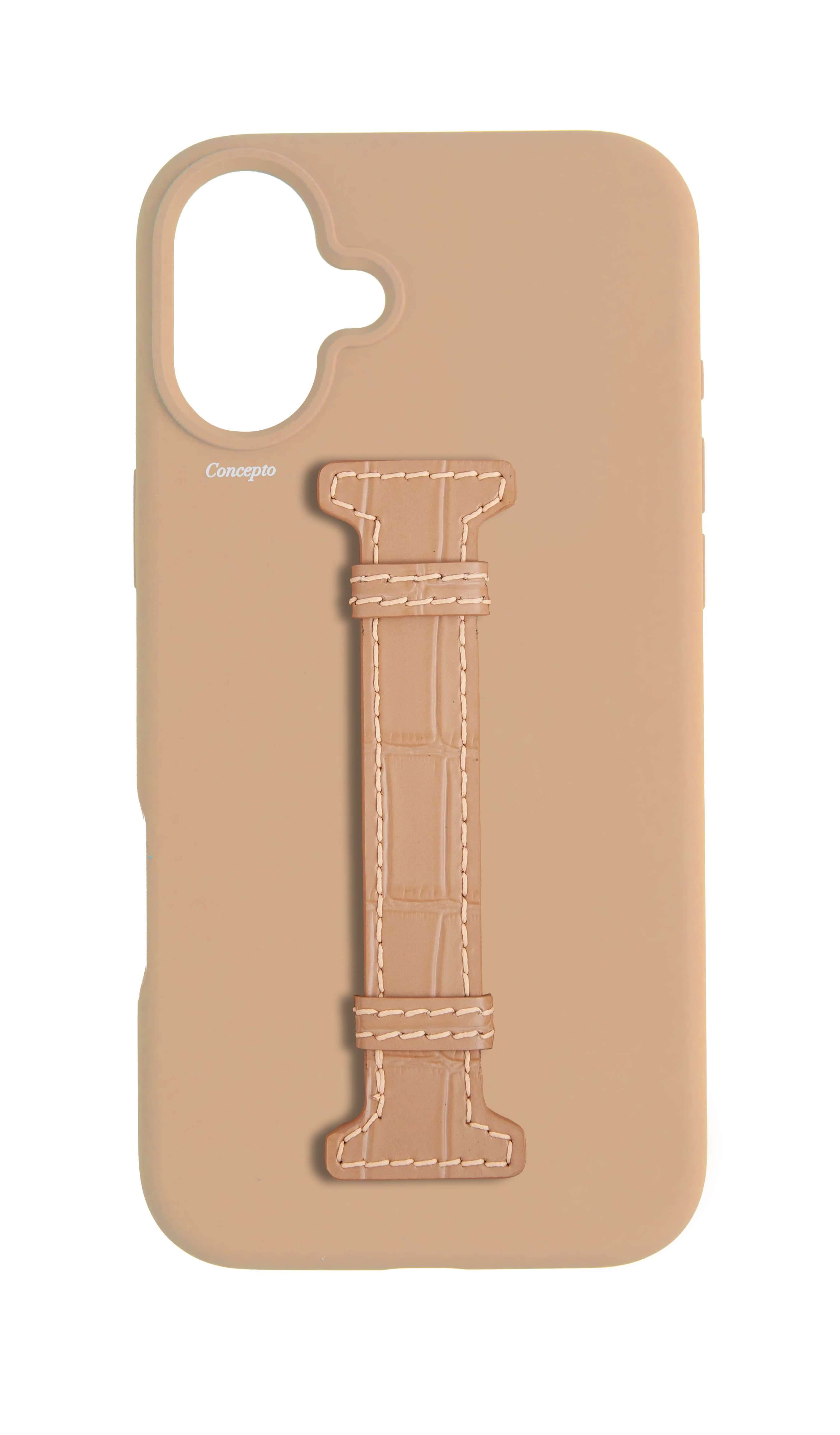 Nude Silicon Middle Strap Case
