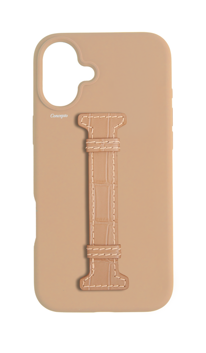 Nude Silicon Middle Strap Case