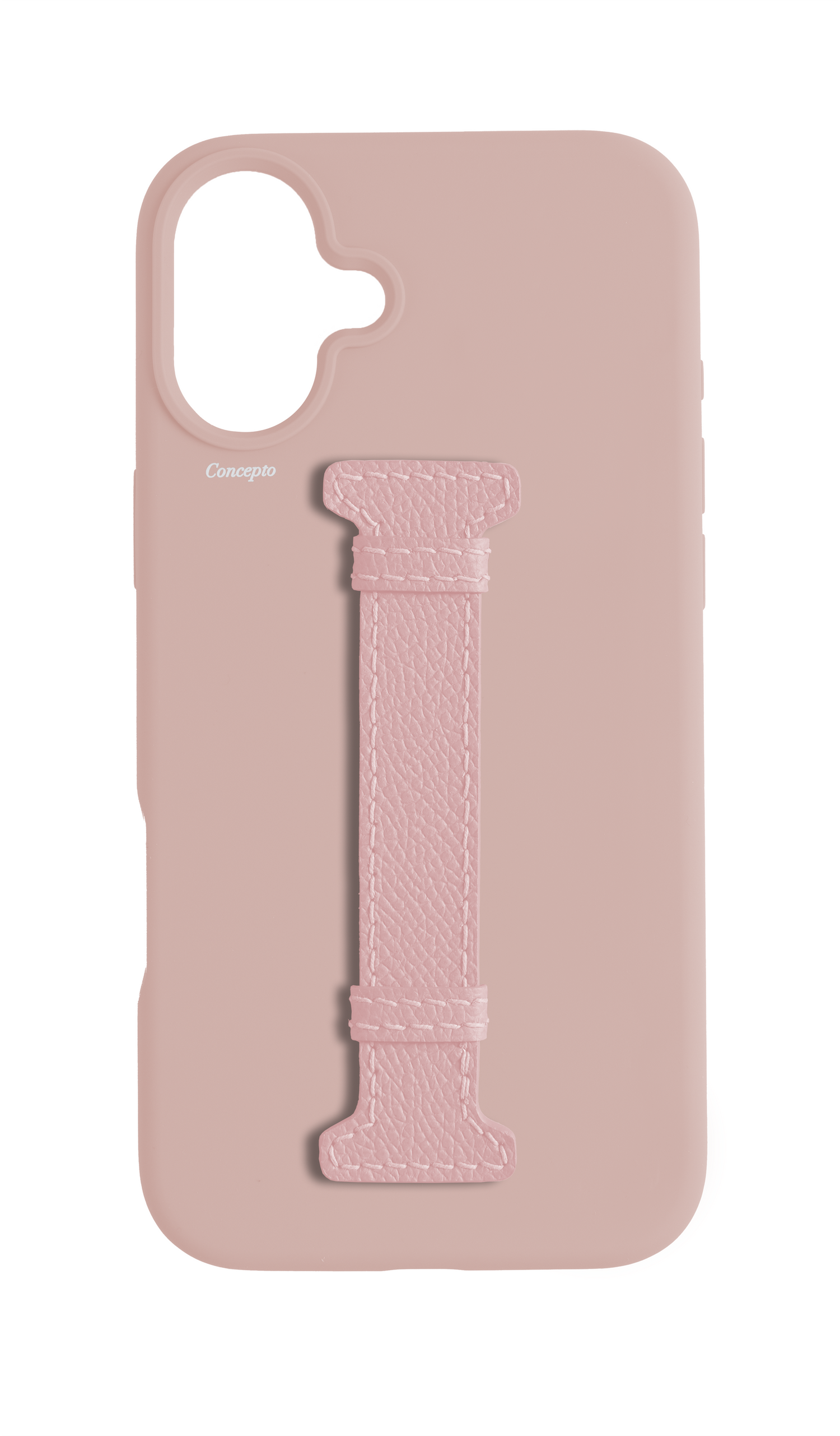 Soft Pink Silicon Middle Strap Case