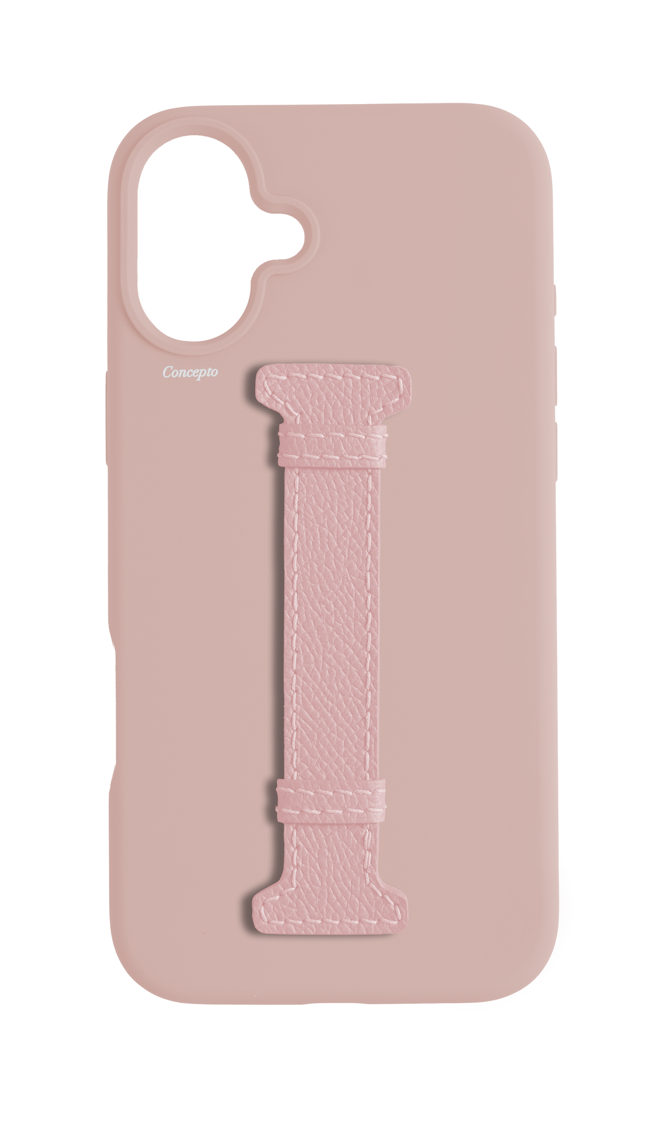 Soft Pink Silicon Middle Strap Case