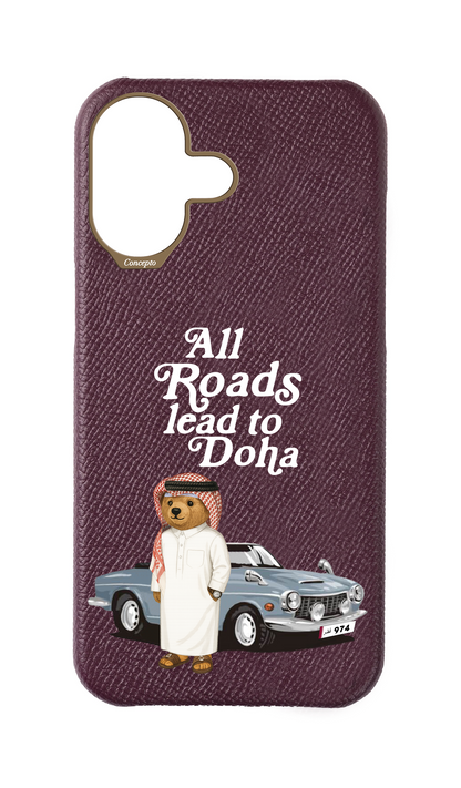 Maroon Strapless Case - Qatar