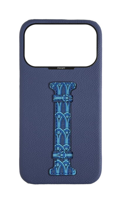Blue Monogram Middle Strap Case