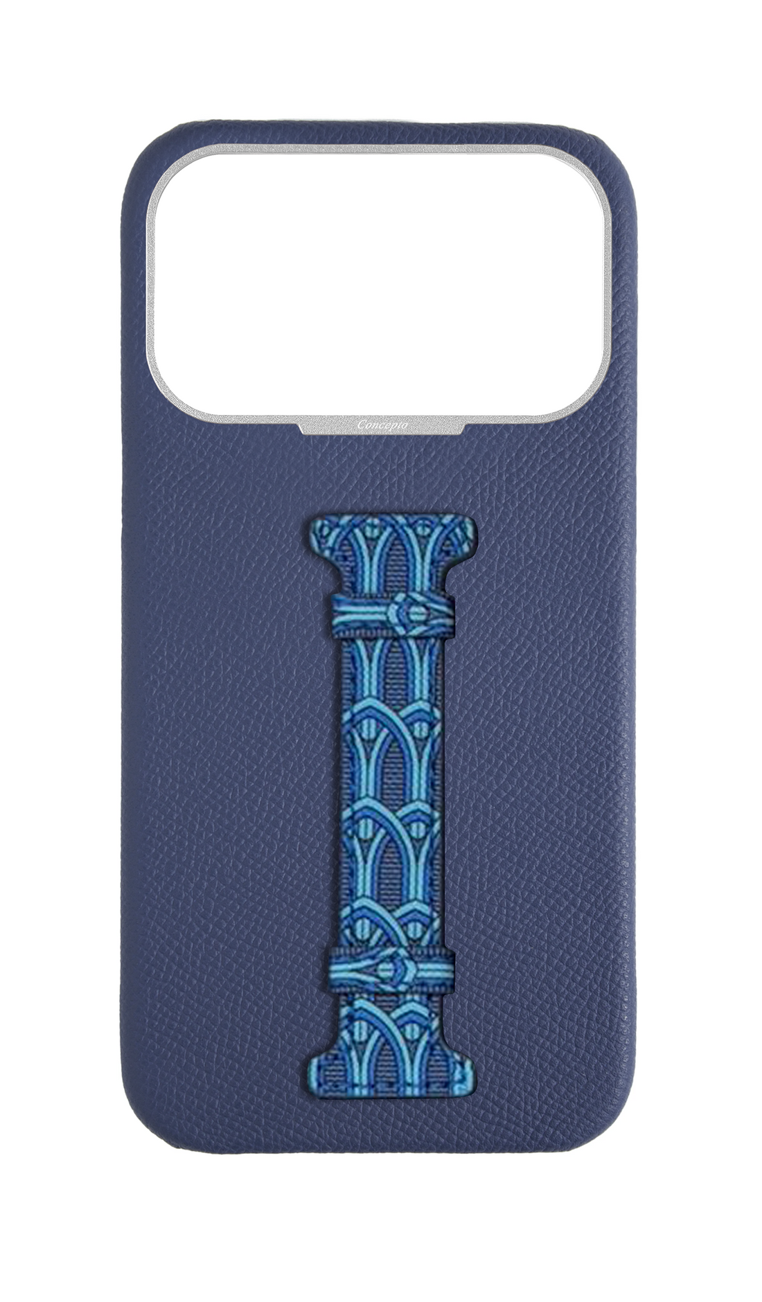 Blue Monogram Middle Strap Case